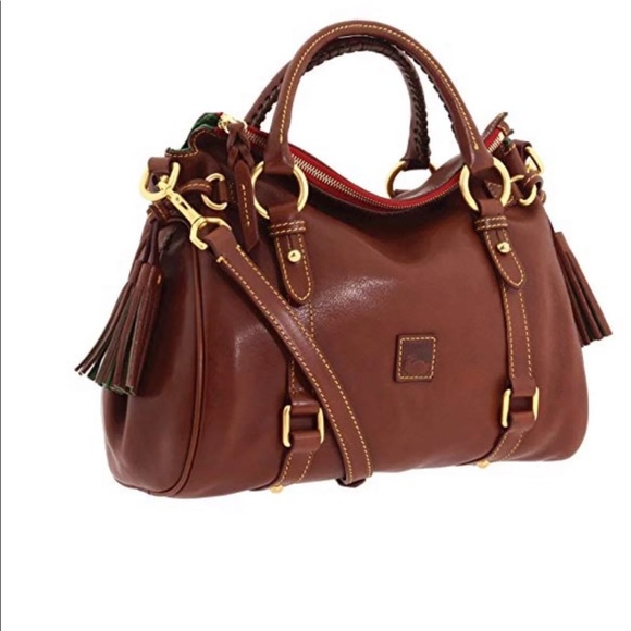 Dooney & Bourke florentine small satchel chestnut - Picture 1 of 6